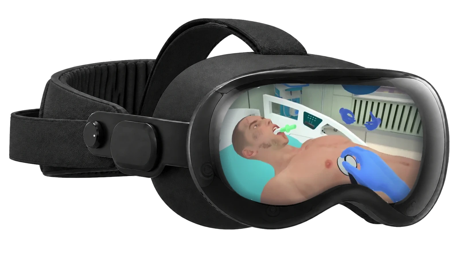The virtual-reality headset the same lab runs in